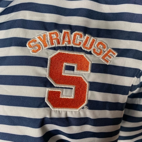 Syracuse 3/4 Zip Hooded Windbreaker Track Jacket Size Small - Picture 2 of 15